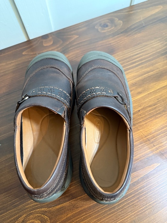 Keen Brown Leather Slip On Shoes Comfort Casual Work EU 38.5 US 7.5 main image 11